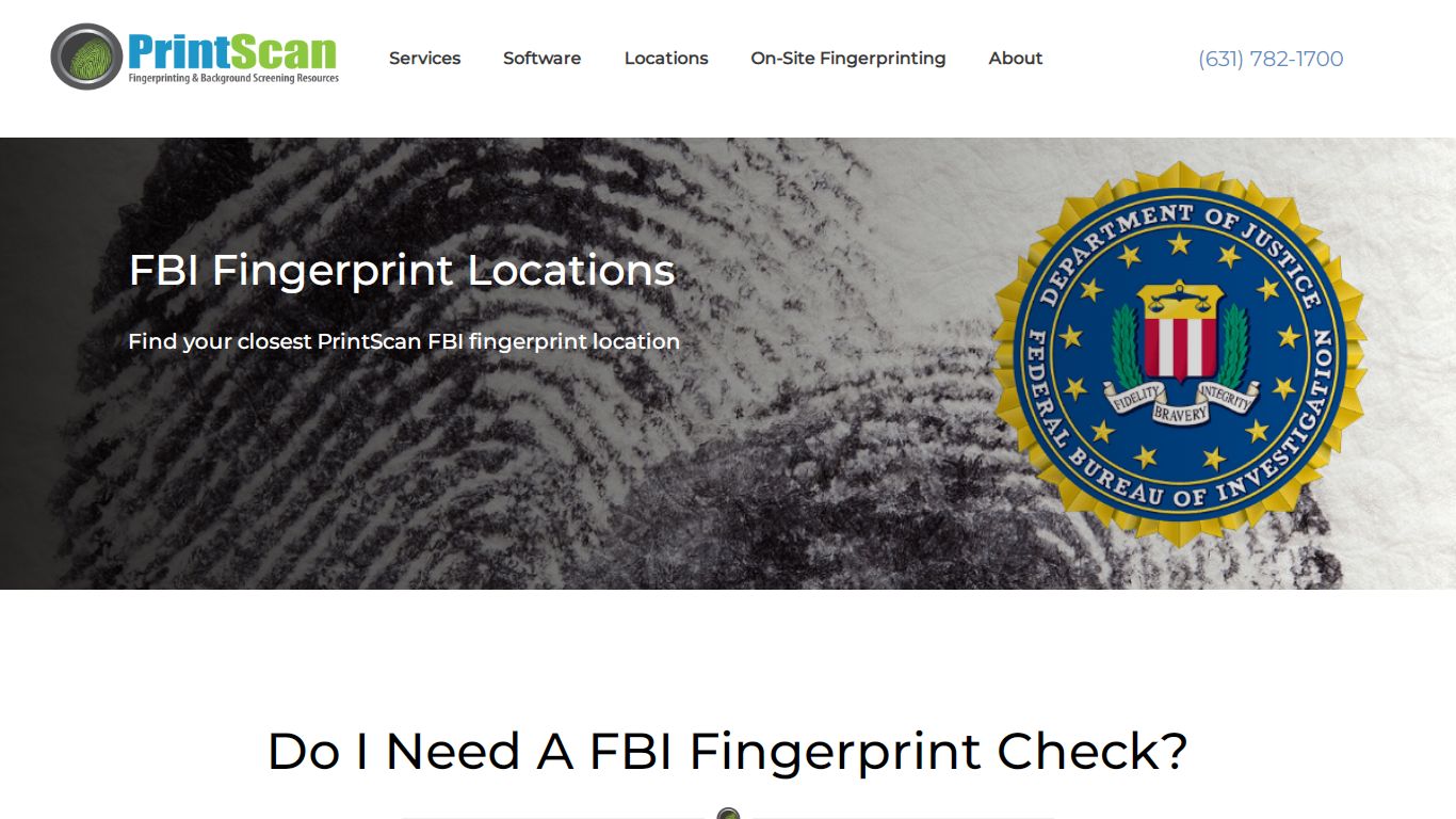 FBI Fingerprint Locations | FBI Background Checks | PrintScan