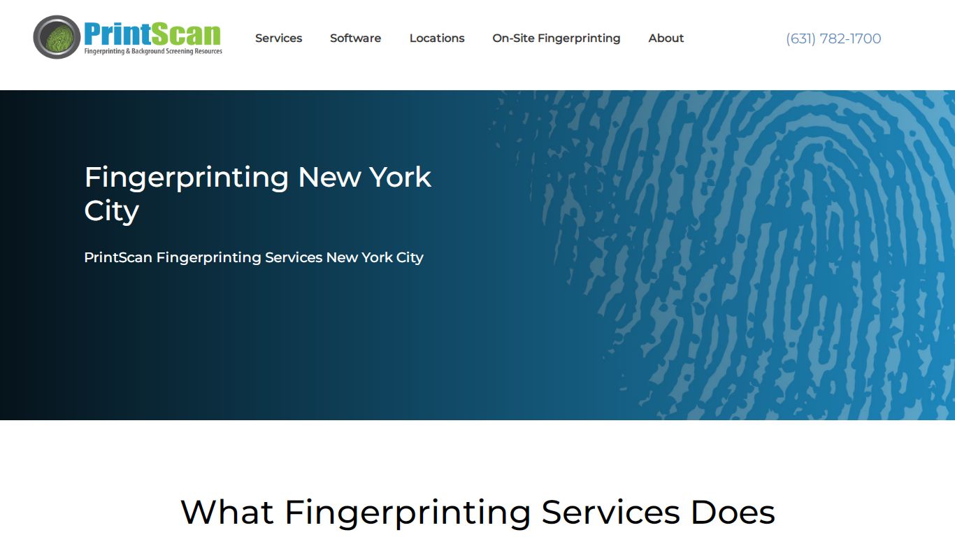 Fingerprinting New York City - PrintScan